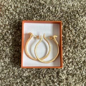Cobra Snake Medium Size Hoops